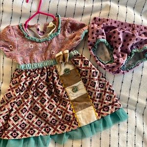 Matilda Jane 6-12 mo Dress with Diaper Cover